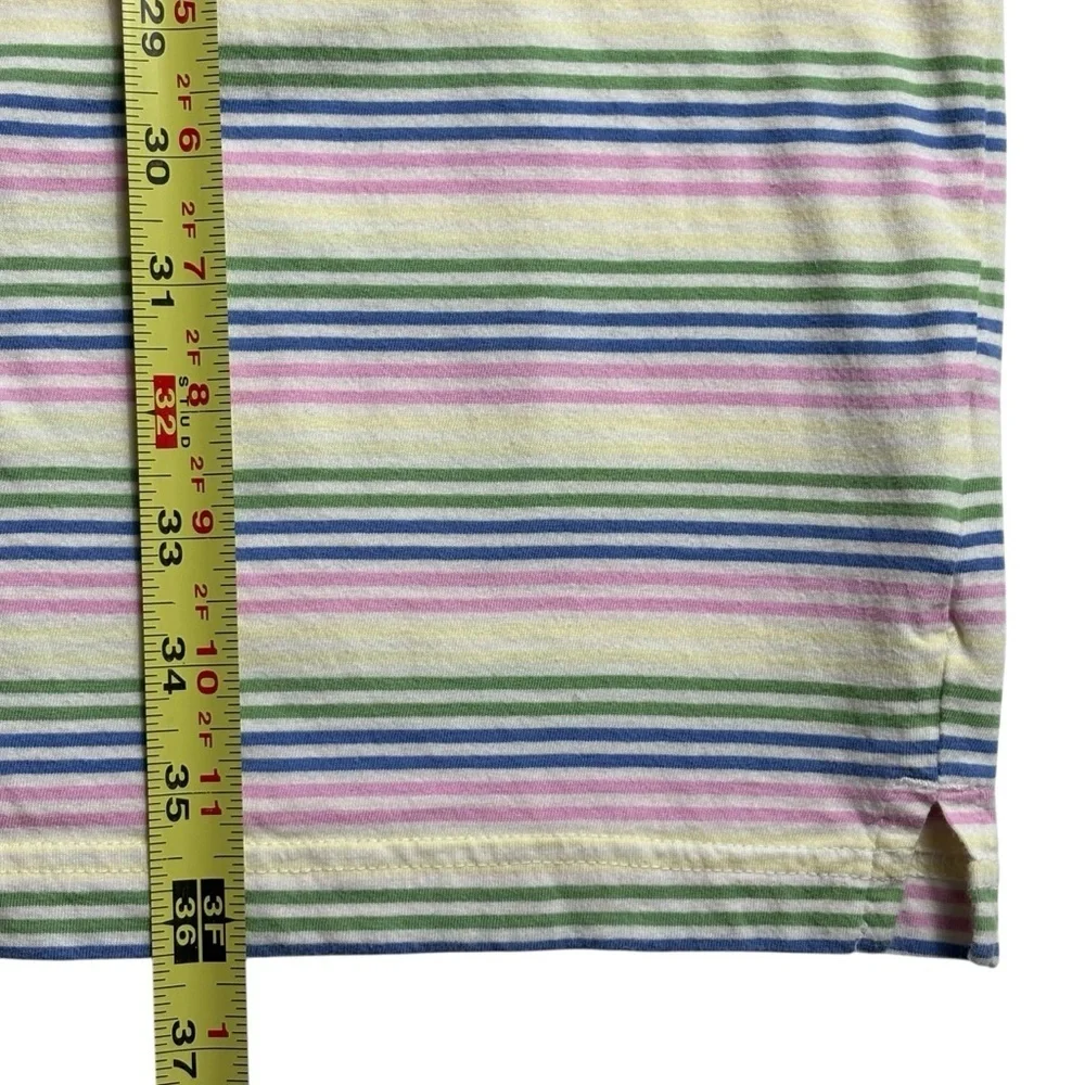 PACT Organic Cotton Tee Dress Size 3XL Multicolor Striped Sustainable *Read - Picture 6 of 9